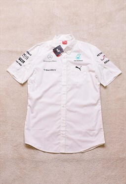 Deadstock Puma AMG Petronas White Racing Shirt 