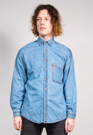 VINTAGE 90'S LEVI'S BLUE DENIM SHIRT