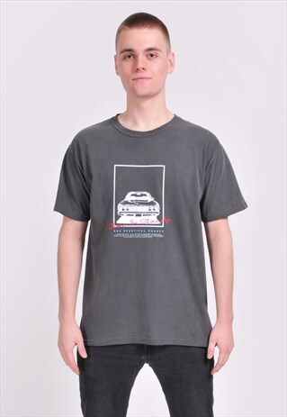 GREY SLOW & STEADY T-SHIRT