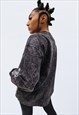 BE BOLD 'SLOGAN' WASHED SWEATSHIRT