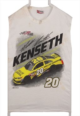 Chase Authentics 90's Nascar Sleeveless Vests Large White