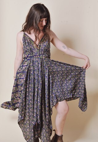 SIMONE INDIAN SILK DRESS