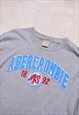 VINTAGE 90S ABERCROMBIE & FITCH GREY EMBROIDERED TOP