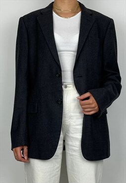  Prada Vintage Blazer Jacket Suit Mens Grey 90s Tailored 