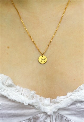 PINKY PROMISE BEST FRIEND FRIENDSHIP NECKLACE GOLD PLATED