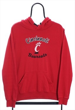 Vintage NCAA Cincinnati Bearcats Red Sport Hoodie Womens