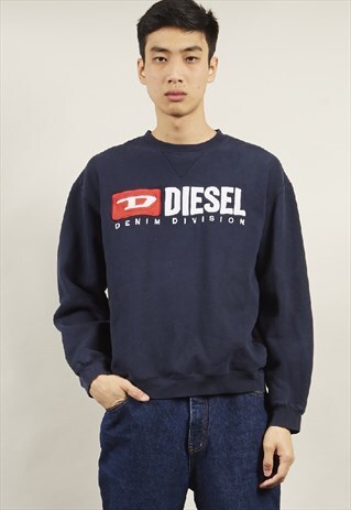VINTAGE 90'S DIESEL NAVY SWEATER