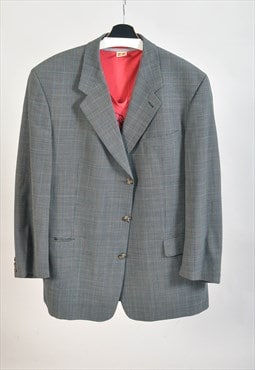 Vintage 90s checkered blazer jacket