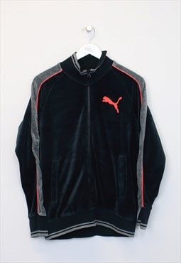 Vintage Puma full zip sweatshirt in black. Best fits M