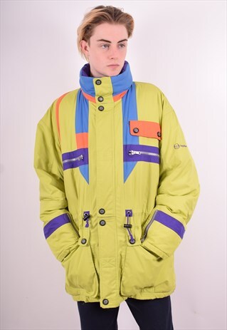 SERGIO TACCHINI MENS VINTAGE PADDED JACKET XL MULTI 90'S