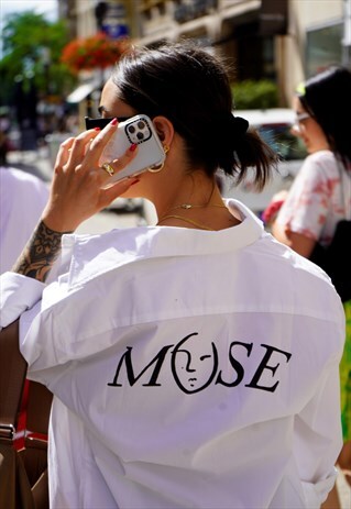 MUSE LOGO COLLAR SHIRT WOMEN