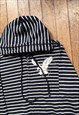 AMERICAN EAGLE OUTFITTERS STRIPED ZIP UP HOODIE