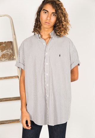 VINTAGE 80S POLO RALPH LAUREN SHIRT / R0125