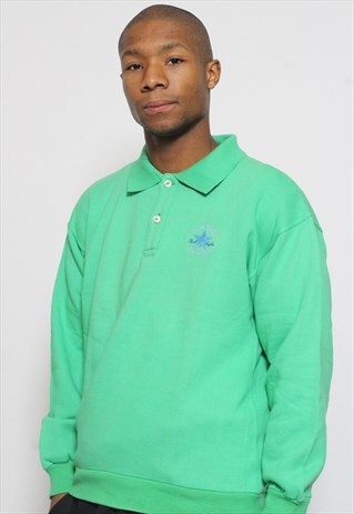 VINTAGE CONVERSE BUTTON UP LOGO SWEATSHIRT