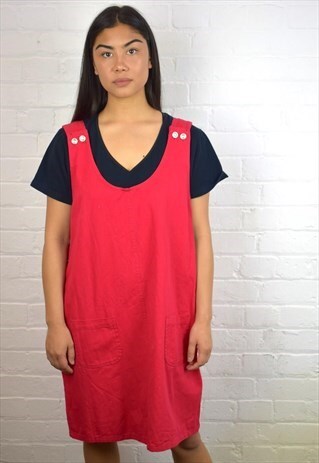 VINTAGE 90'S PINAFORE DRESS