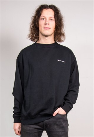 VINTAGE 90'S BLACK REEBOK SWEATSHIRT JUMPER