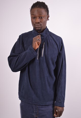 VINTAGE STARTER FLEECE JUMPER NAVY BLUE