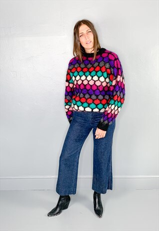 80S MOSAIC MOHAIR JUMPER