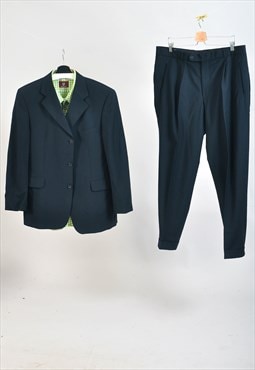 Vintage 90s suit in dark blue