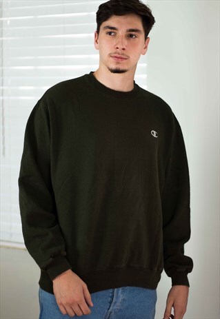 VINTAGE CHAMPION SWEATSHIRT JUMPER LOGO 90S L 16.4