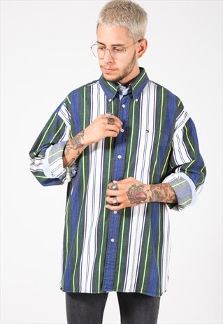 VINTAGE 80S TOMMY HILFIGER SHIRT/ S1440