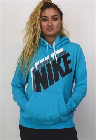 VINTAGE 90'S NIKE BLUE HOODIE