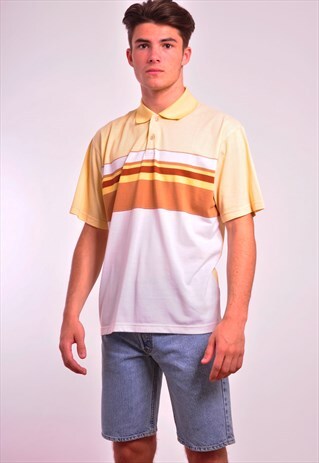 VINTAGE 90S RETO BEIGE POLO SHIRT
