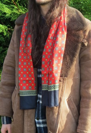 VINTAGE 70S MOD PAISLEY SCARF - SAMMY - INDIE ROCK PREPPIE