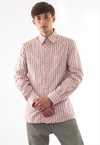 VINTAGE DOLCE & GABBANA PINK STRIPED LONG SLEEVE