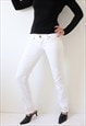 Y2K VINTAGE GUESS JEANS WHITE LOW WAIST SKINNY W26