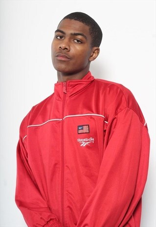 VINTAGE REEBOK TRACK JACKET RED