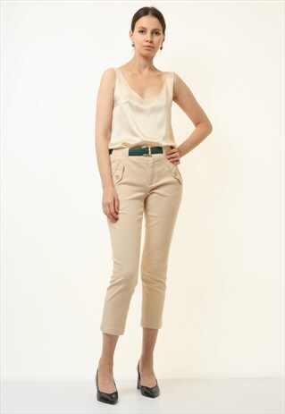 VINTAGE RALPH LAUREN BEIGE CLASSIC PANTS 4707