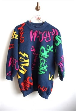 Vintage Fleece Jumper Pullover Sweater Sweatshirt Run Jacket