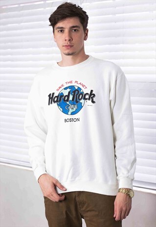 VINTAGE HARD ROCK CAFE SWEATSHIRT LOGO 90S X 15