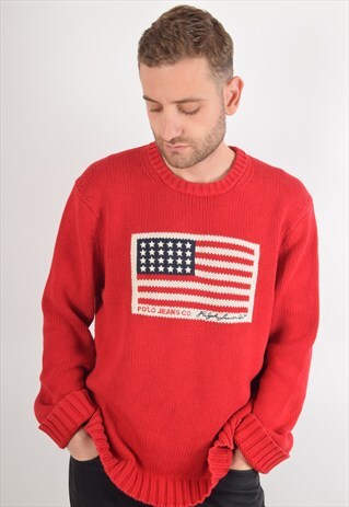 VINTAGE RALPH LAUREN JUMPER SIZE L (1715)