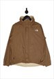 The North Face Rain Jacket Size Medium Brown Men's Hyvent 
