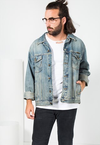 VINTAGE 80S WRANGLER DENIM JACKET / S0042