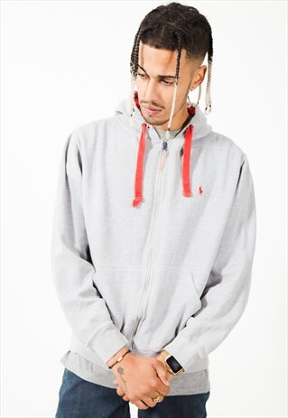 VINTAGE 90S POLO RALPH LAUREN FULL ZIP HOODIE / S2481