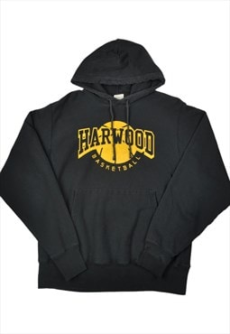 Vintage Champion Harwood Basketball Hoodie Black Medium