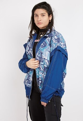 VINTAGE BLUE PATTERNED JACKET