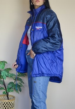 Vintage Reebok Padded Coat w Logo Front