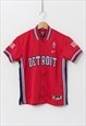 NIKE DETROIT PISTONS WARM UP JERSEY NBA TOP VINTAGE