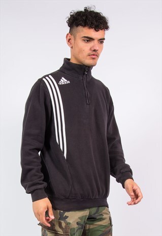 VINTAGE Y2K ADIDAS 1/4 ZIP SWEATSHIRT