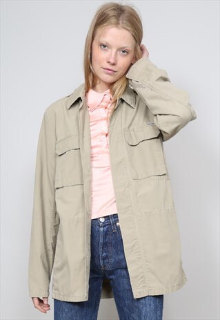 VINTAGE 90'S CARHARTT BEIGE NORMCORE WORKMAN JACKET