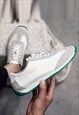 Classic sneakers suede finish sport shoes retro trainers