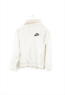 Vintage Nike Windbreaker Jacket in White M