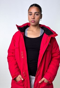 Red 90s The North Face 700 Series Puffer Jacket Coat