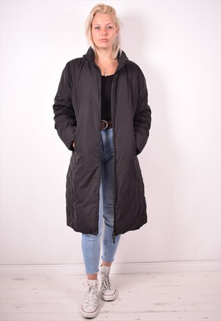 SERGIO TACCHINI WOMENS VINTAGE PADDED JACKET LARGE BLACK 90S