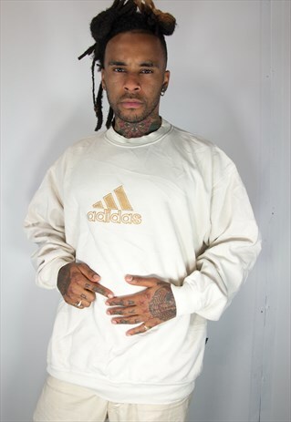 ADIDAS EMBROIDED VINTAGE SWEATSHIRT