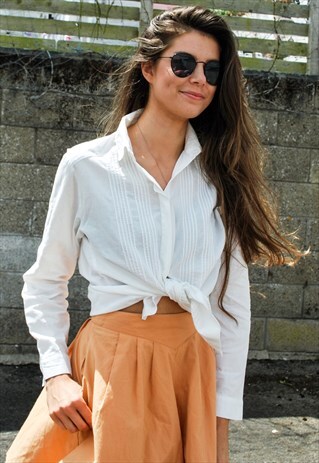 VINTAGE WHITE COTTON SHIRT